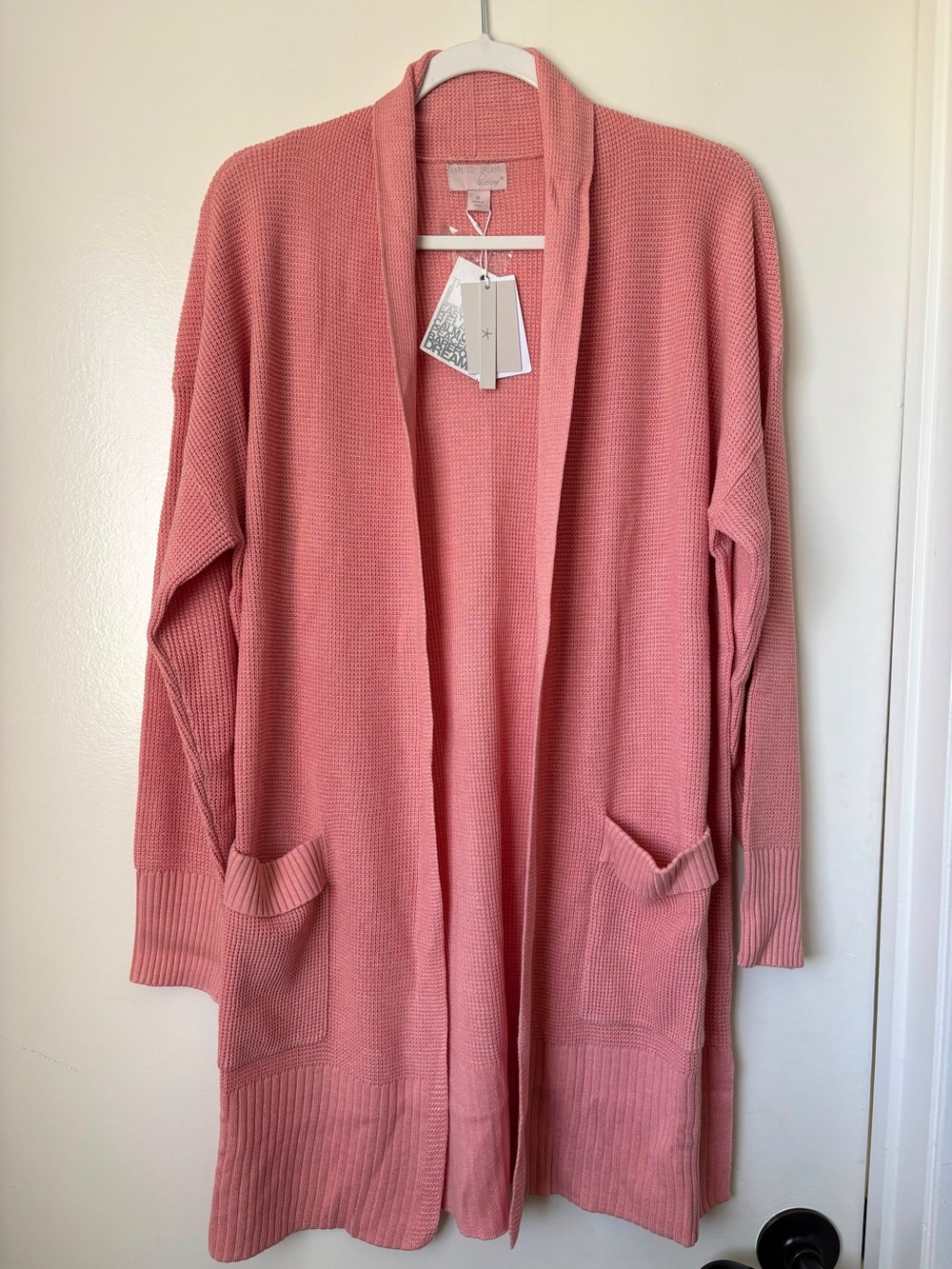 Barefoot Dreams Pink Open-Front Women's Cardigan Sweater